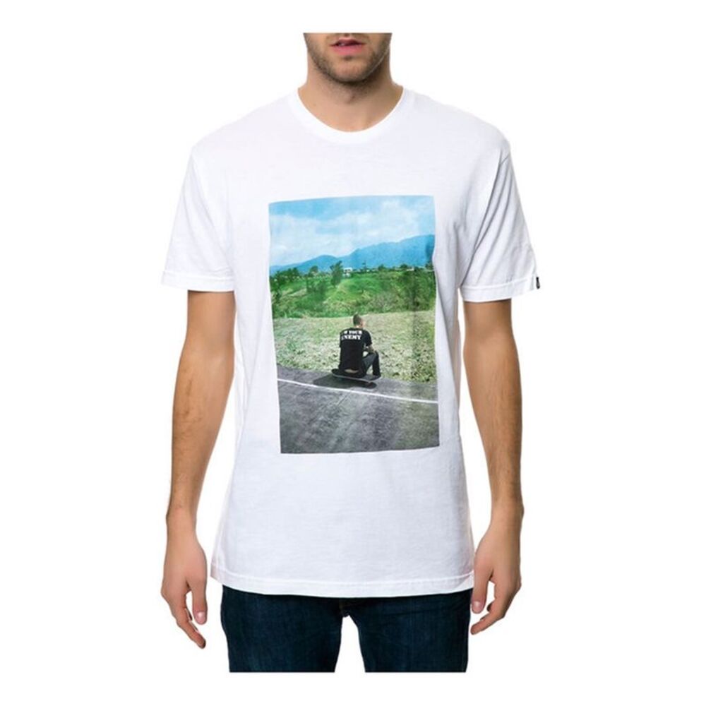 Emerica. Mens The Hsu Made Photo Graphic T-Shirt, White, XL, DM